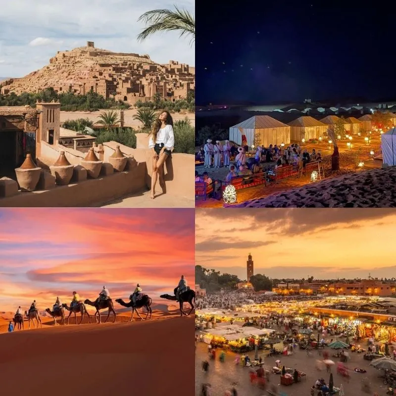 Tour de 3 días desde Ouarzazate a Marrakech